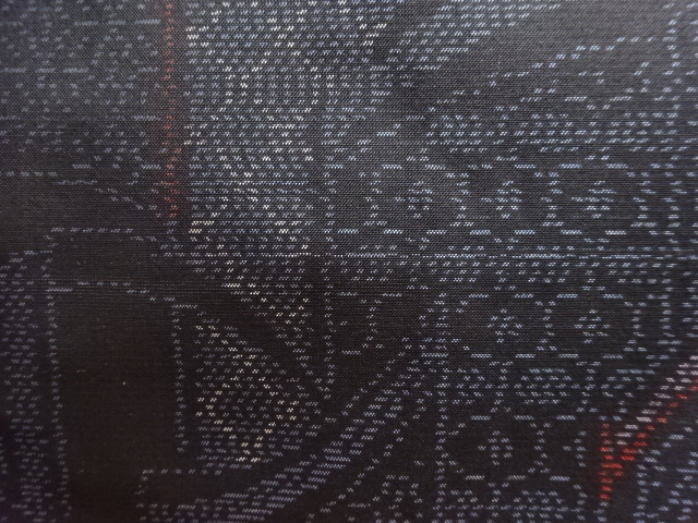 アンティーク　古典柄織出し本場泥大島紬着物